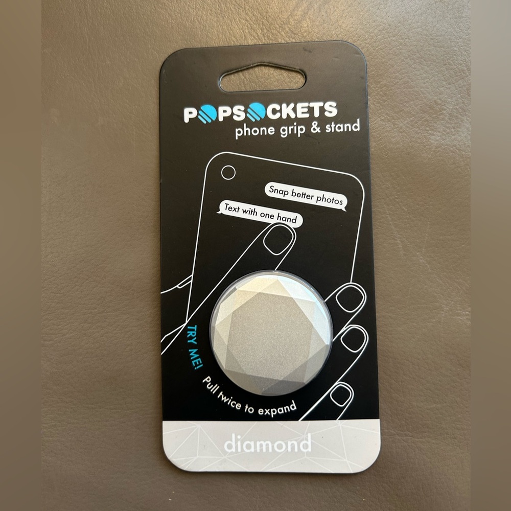PopSocket Diamond Gray Phone Grip & Stand